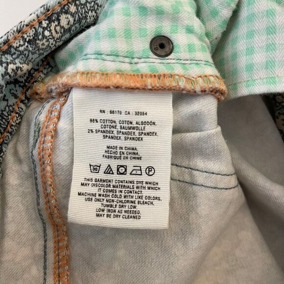 Anthropologie Pilcro Floral Skinny Crop Jeans Womens Size 26 - Picture 8 of 10